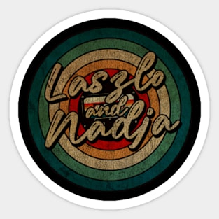 Laszlo & Nadja - Vintage Circle kaset Sticker